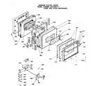 Kenmore 6284588191 door and latch mechanism diagram