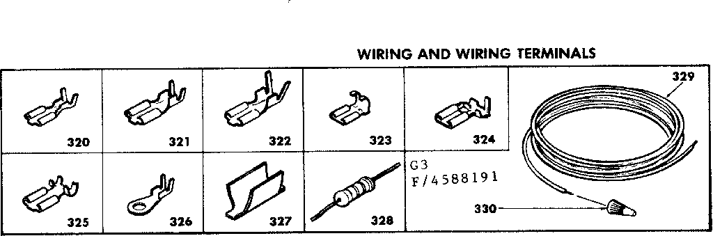 Wiring and wiring terminals