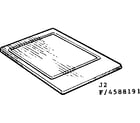 Kenmore 6284588191 optional cutting board kit no. 8517610 diagram