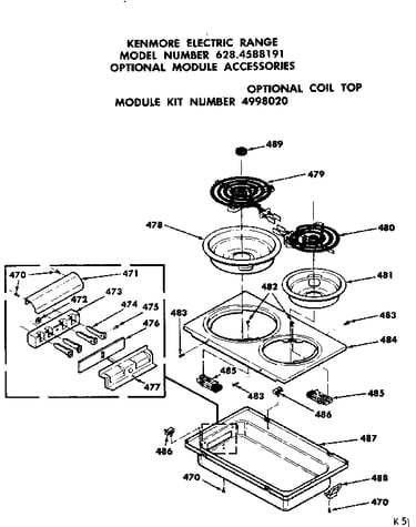 Coil top module kit no. 4998020