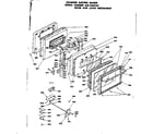 Kenmore 6284588250 door and latch mechanism diagram