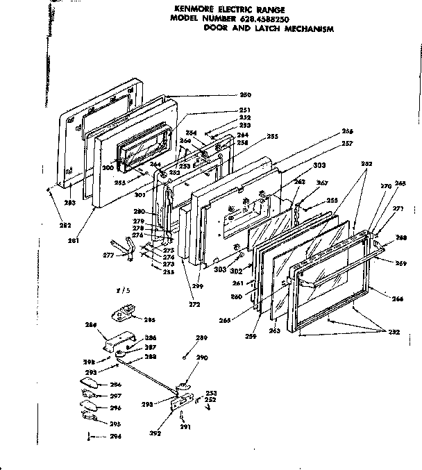 Door and latch mechanism