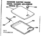 Kenmore 6284588250 griddle kit diagram
