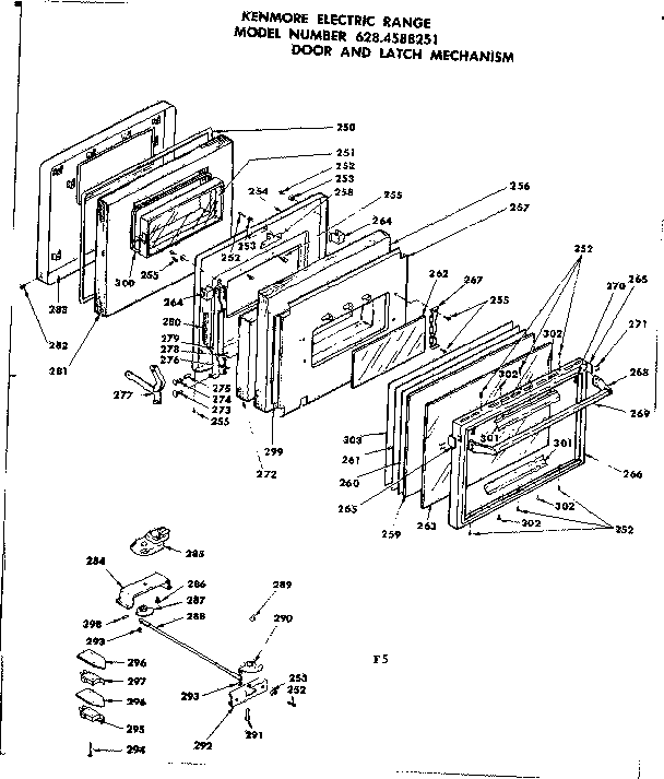 Door and latch mechanism