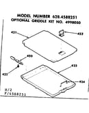 Optional griddle kit no. 4998050