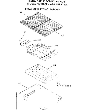 Steak grill kit no. 4998240