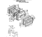 Kenmore 6284588252 door and latch mechanism diagram