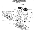 Kenmore 6284588450 coil top standard equipment diagram