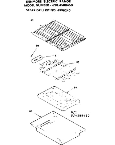 Steak grill kit no. 4998240