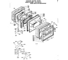Kenmore 6284588450 door and latch mechanism diagram