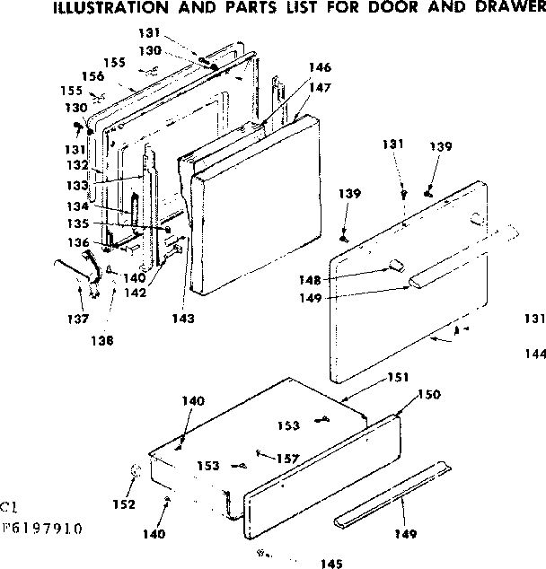 Door and drawer