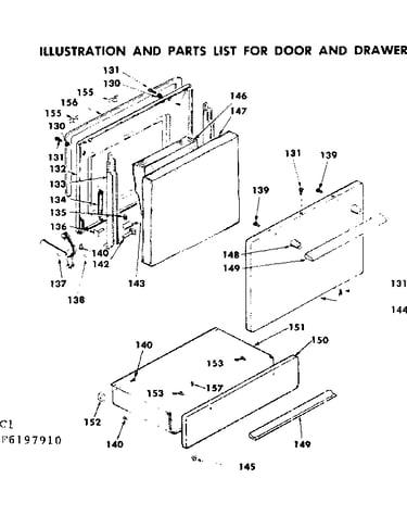 Door and drawer