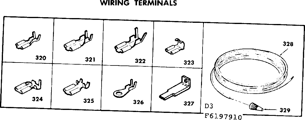 Wiring and wiring terminals