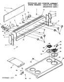 Backguard and cooktop assembly