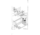 Kenmore 6286257040 backguard and cooktop assembly diagram