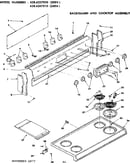 Backguard and cooktop assembly