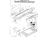 Kenmore 6286267910 backguard and cooktop assembly diagram