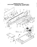 Backguard and cooktop assembly