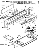 Backguard and cooktop assembly