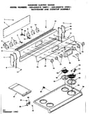 Backguard and cooktop assembly