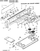 Backguard and cooktop assembly