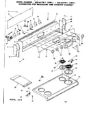 Backguard and cooktop assembly