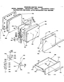 Door, latch mechanism and drawer