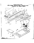 Backguard and cooktop assembly
