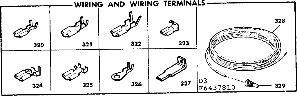 Wiring and wiring terminals