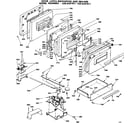 Kenmore 6286447811 door, latch mechanism and drawer diagram