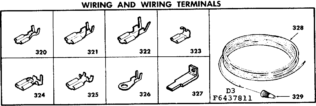 Wiring and wiring terminals