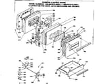 Kenmore 6286447910 door, latch mechanism and drawer diagram