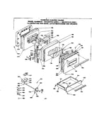 Door, latch mechanism and drawer