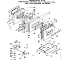 Kenmore 6286447911 door, latch mechanism and drawer diagram