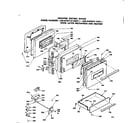 Kenmore 6286438210 door, latch mechanism and drawer diagram