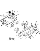 Control panel & cooktop assemblies