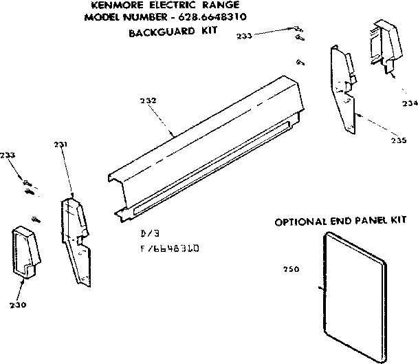 Backguard section