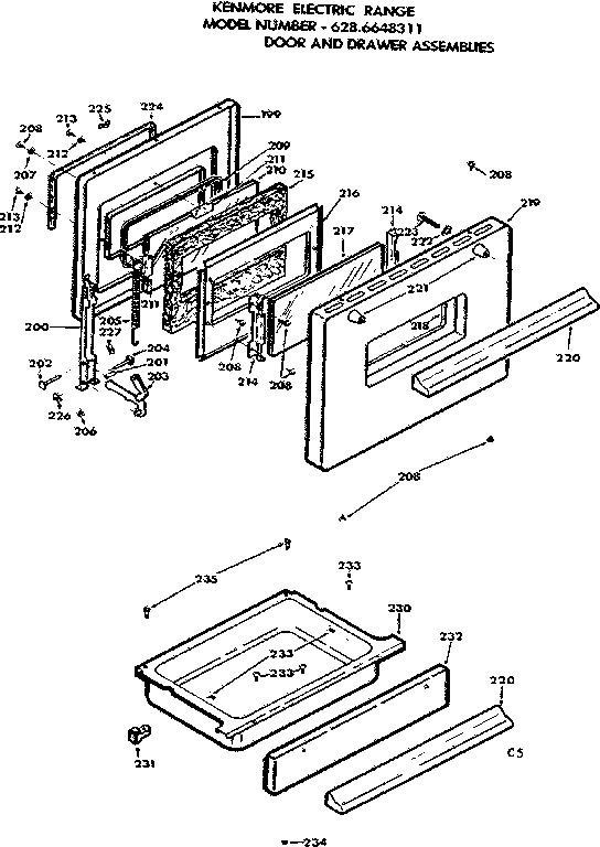 Door and drawer assemblies