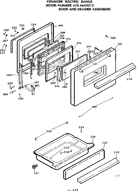 Door and drawer assemblies