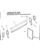 Optional backguard kit and also optional end panel kit