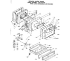 Kenmore 6286668390 door, latch mechanism and drawer diagram