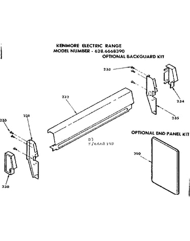 Optional backguard kit