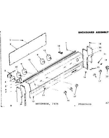 Backguard assembly