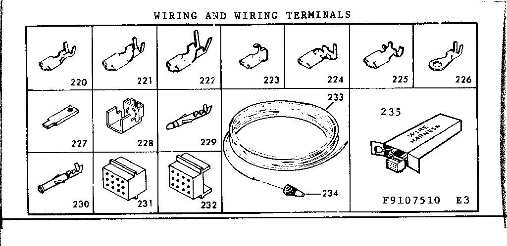 Wiring & wiring terminals