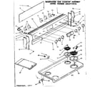 Kenmore 6289117710 backguard and cooktop assembly diagram