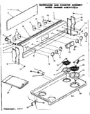 Backguard and cooktop assembly