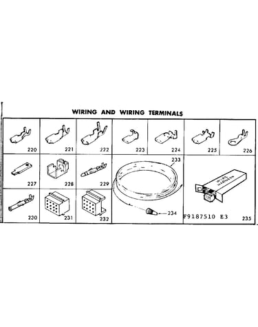 Wiring and wiring terminals
