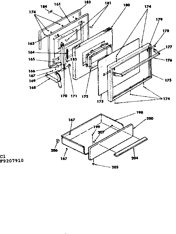 Door and drawer