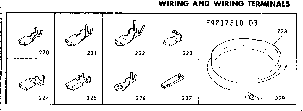 WIRING AND WIRING TERMINALS