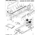 Kenmore 6289217610 backguard and cooktop assembly diagram